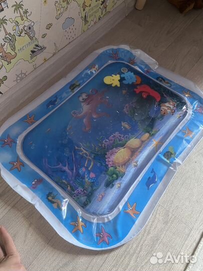 Развивающий водный коврик с рыбками. Акваковрик