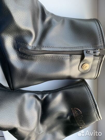 Кожаные носки с мехом