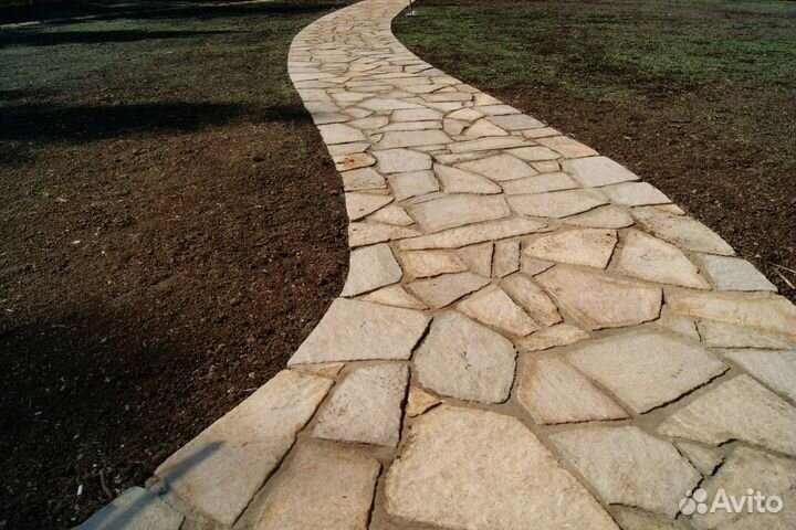 Камень природный песчаник плитняк для дорожек