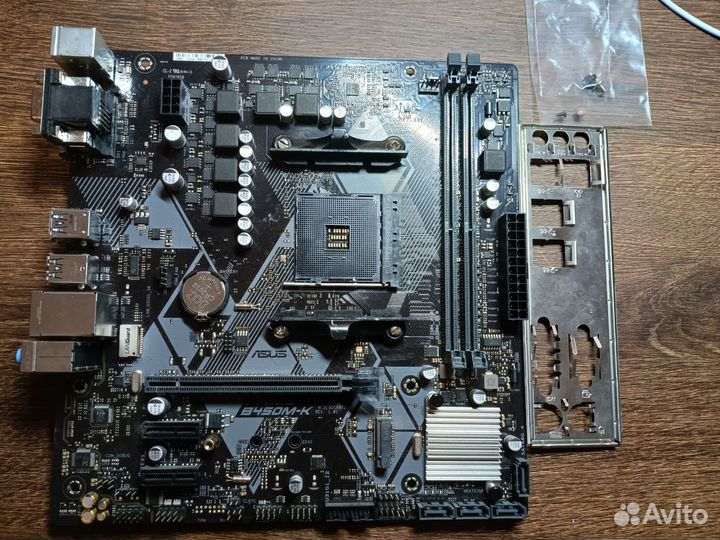 Материнская плата asus prime b450m k
