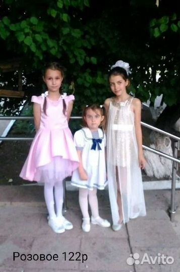 Платье каскадное 122р