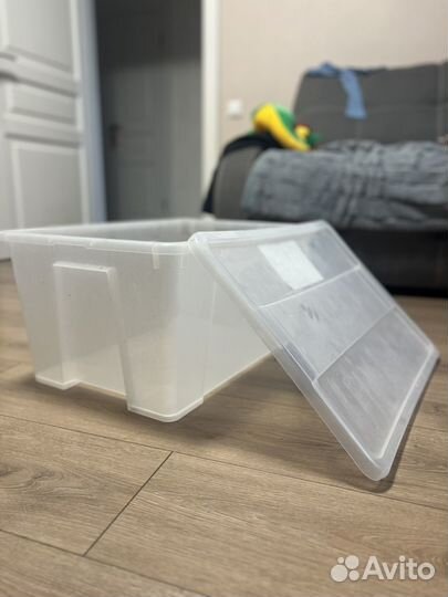 Контейнер IKEA samla 45л с крышкой