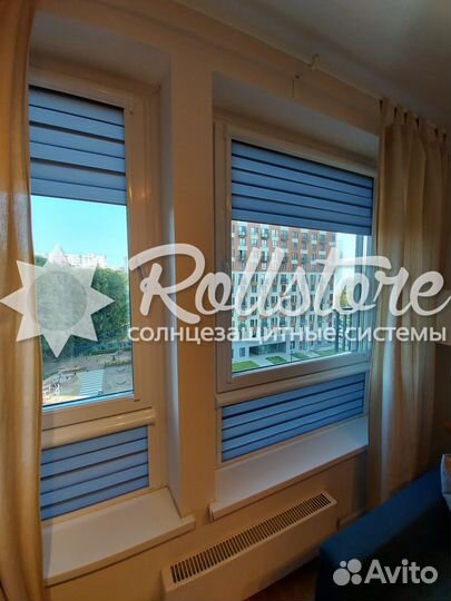 Рулонные шторы день ночь