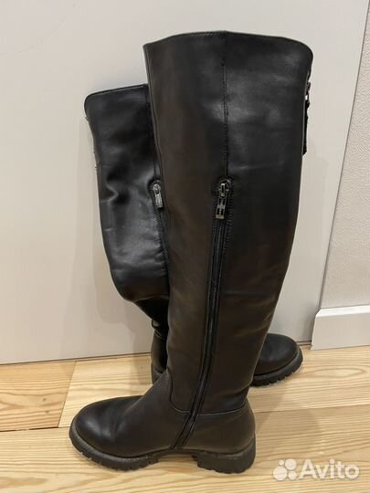 Сапоги женские натуральная кожа 36-36,5