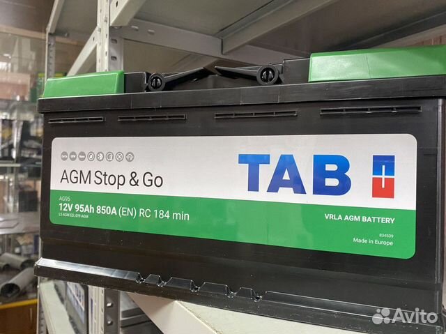 Аккумулятор AGM 95ач Tab на бмв
