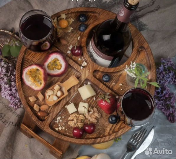 Винный столик менажница