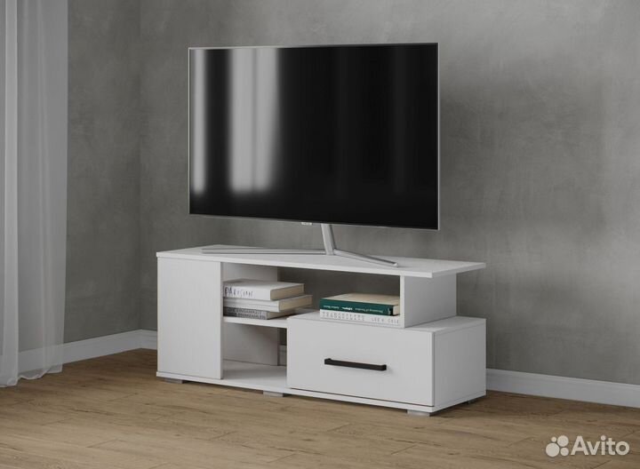Тв тумба белая Парус-4