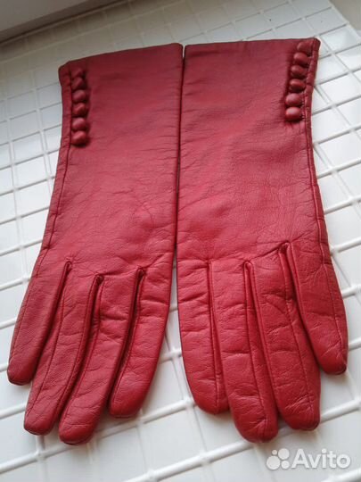 Перчатки кожаные женские новые