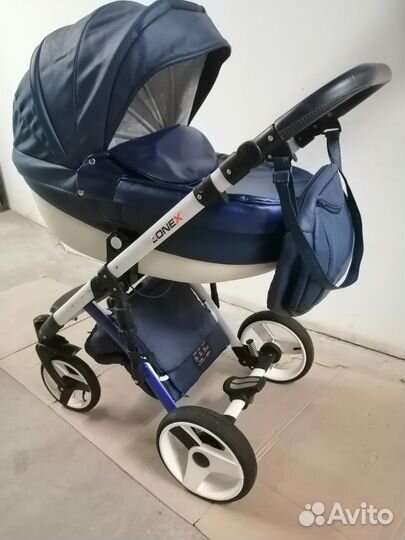 Коляска Lonex Comfort Ecco blue 2 в 1