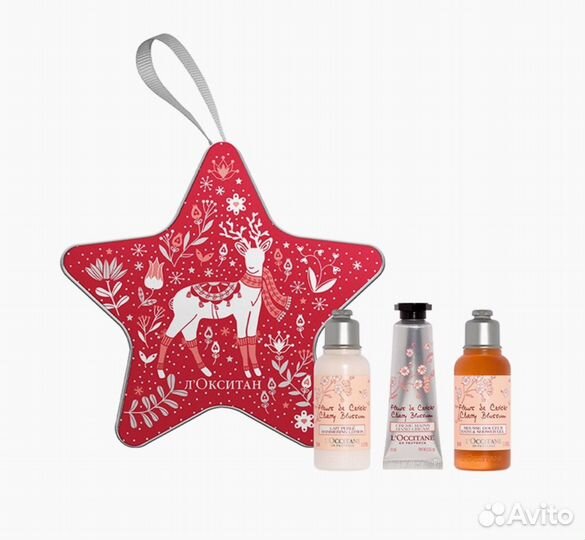 Подарочный набор L'Occitane. Вишневый цвет