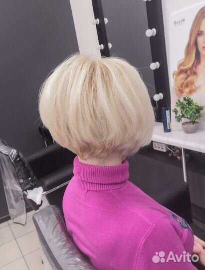 Стрижка женская, окрашивание волос, укладки
