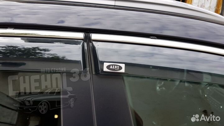 Дефлекторы окон Alvi c хромом Kia Sportage 4