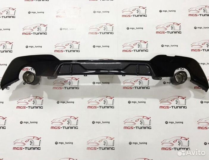 Диффузор BMW 3 G20 M под карбон Akrapovic