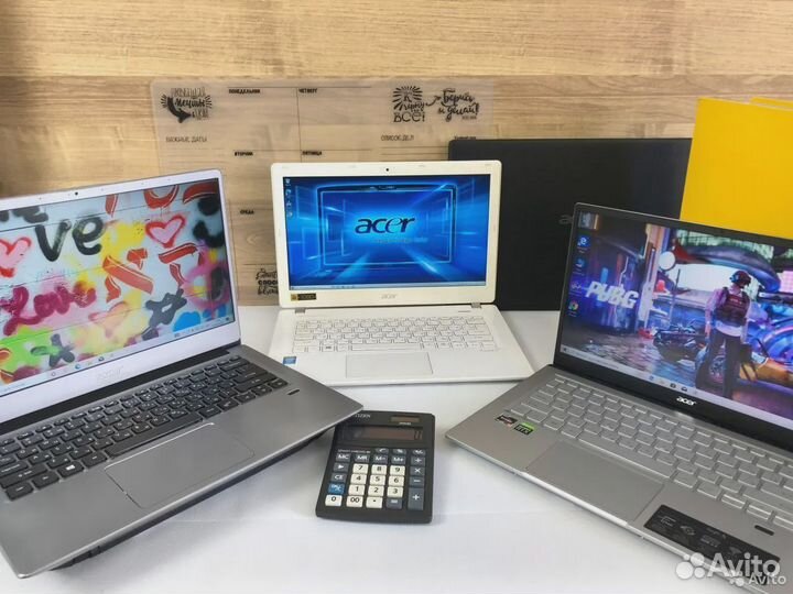 Мощные ноутбуки Acer для офиса на I3/i5/i7+SSD/IPS