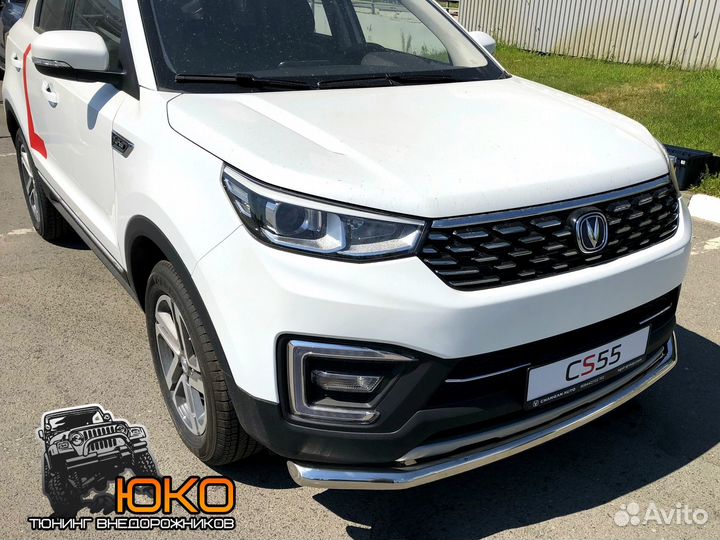Защита переднего бампера Changan CS35 Plus