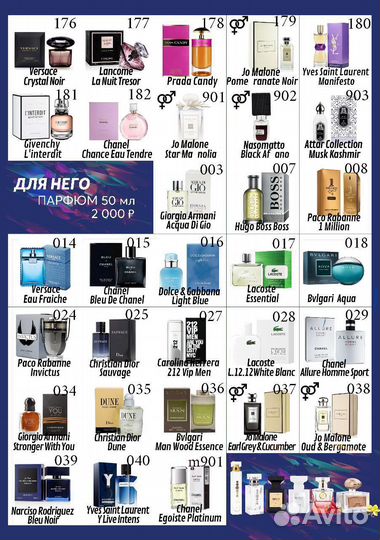 Духи из Европы