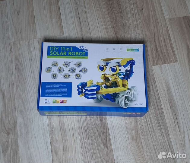 Робот конструктор 11 в 1, на солнечной батарее