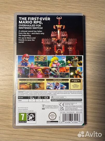 Картридж super mario rpg