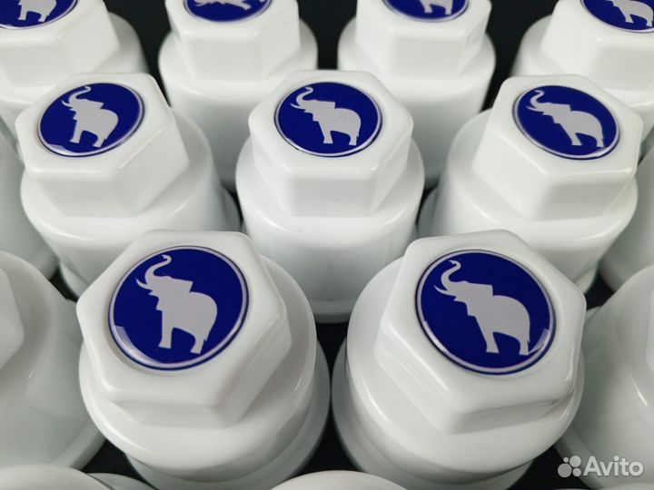 Новые колпачки 32мм Премиум белые Слон к-т 20 шт