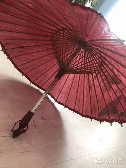 Вентажный прогулочный зонтик из банбука, Китай