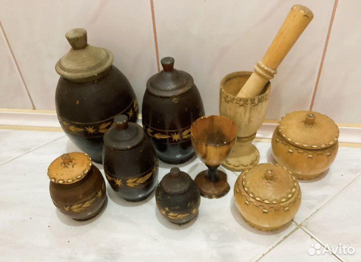 Не комплект. Хохлома. Береста. Дерево