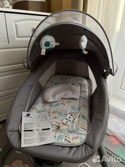 Детская люлька шезлонг электрокачели