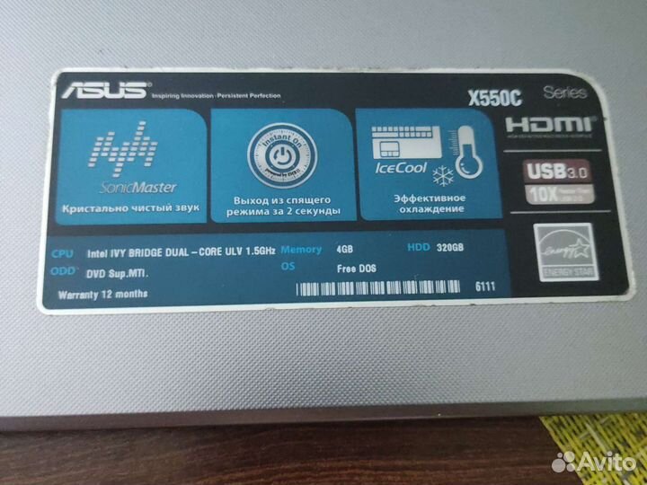 Asus x550c