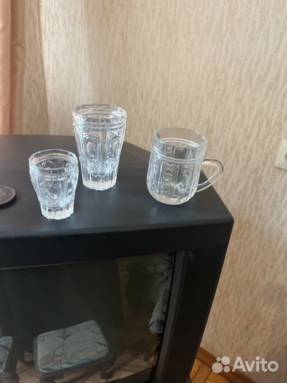 Рюмки, бокалы, фужеры,стаканы, кружки, тарелки