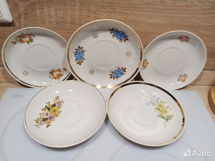 Блюдца разные СССР Хайта, Вербилки, Дулево