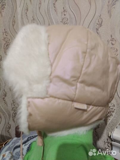 Шапка зимняя для девочки р 52(на 4-5 лет)