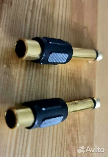 Адаптер 6.3 мм jack на RCA