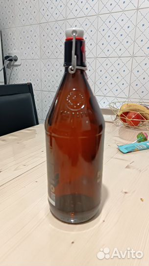 Стеклянная бутылка 1 л