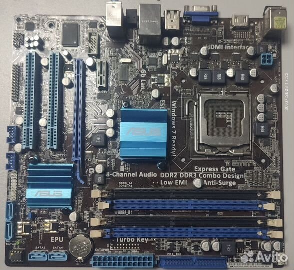 Материнская плата asus p5g41c-m+ Проц intel core 2