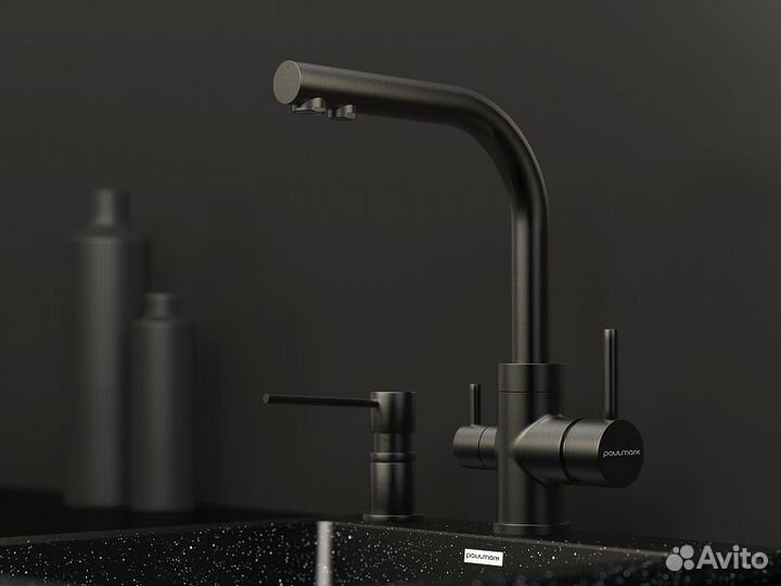 Смеситель для кухни Paulmark Essen Es213011-GM Во