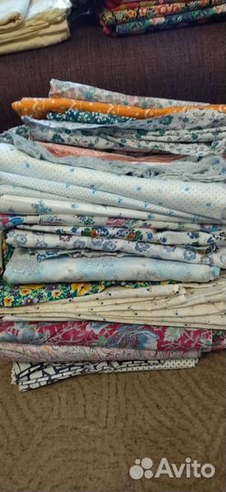 Ткань: Хлопок, лён, ситец СССР, вафля и др. ткань