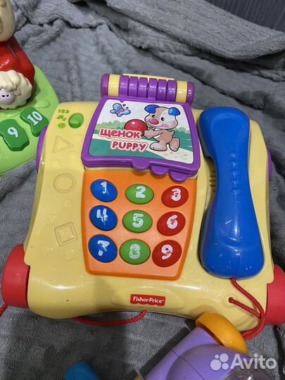 Развивающие игрушки fisher price chicco пакетом