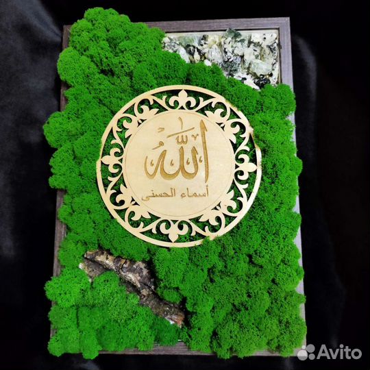 Картина из стабилизированного мха