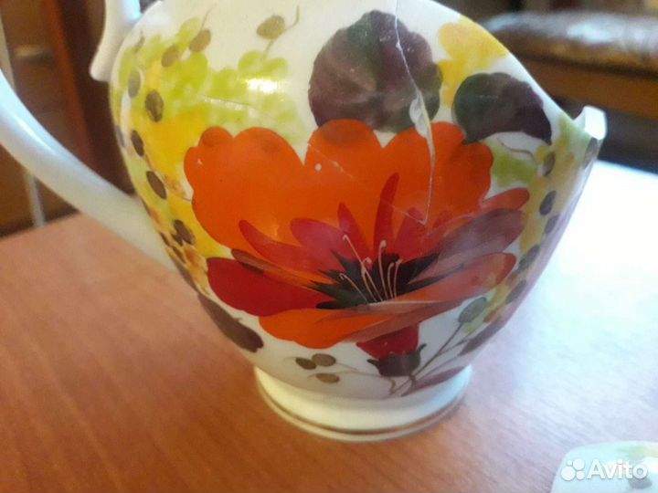 Молочник цветы юга в реставрацию, для творчества