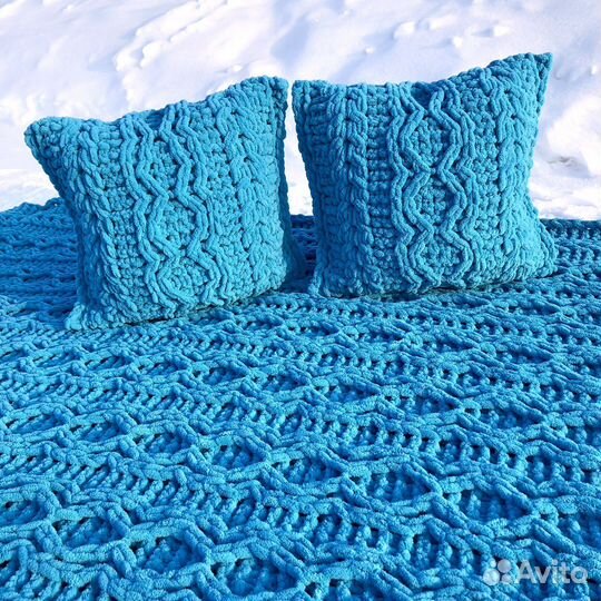 Комплект плед и подушки