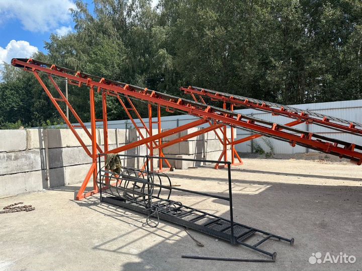 Ленточный конвейер наклонный 6 метров
