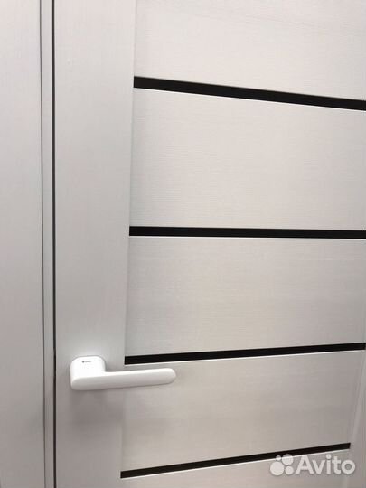 Межкомнатные двери Браво-22 Эко Шпон Стекло: Black