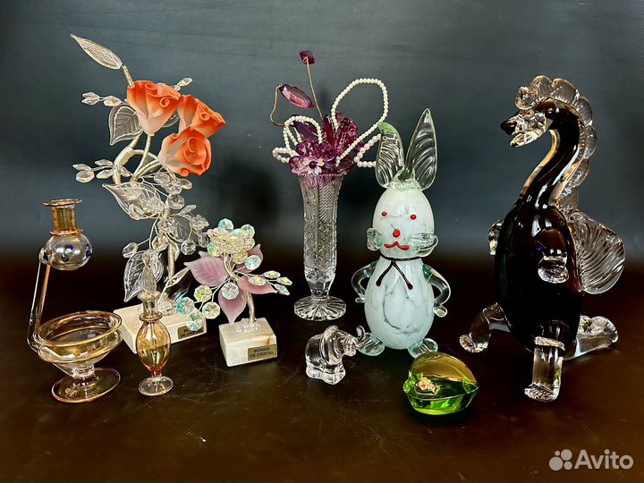 Цветы Bonsai de cristal, фигурки стекло