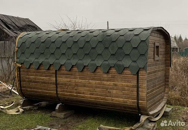 Баня бочка квадро В кредит без