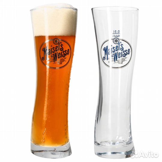 Бокал пивной Maisel’s 0,5 и Hoegaarden 0,3