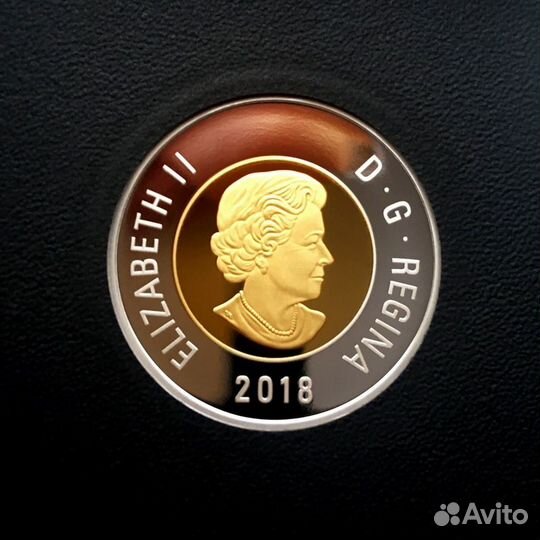 Канада 2 доллара 2018 Proof серебро редкие