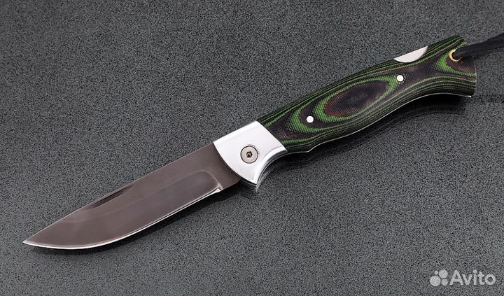 Складной нож Лиса, сталь Х12мф, рукоять накладки м