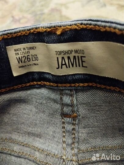 Джинсы новые jamie topshop