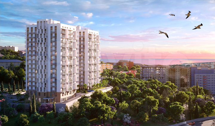 1-к. квартира, 51,4 м², 6/16 эт.