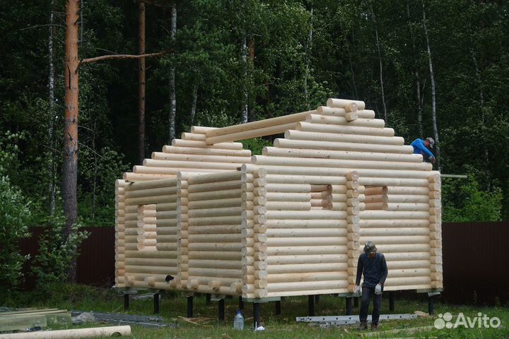 Сруб Бани из бревна