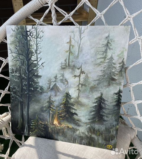 Картина акрилом на холсте